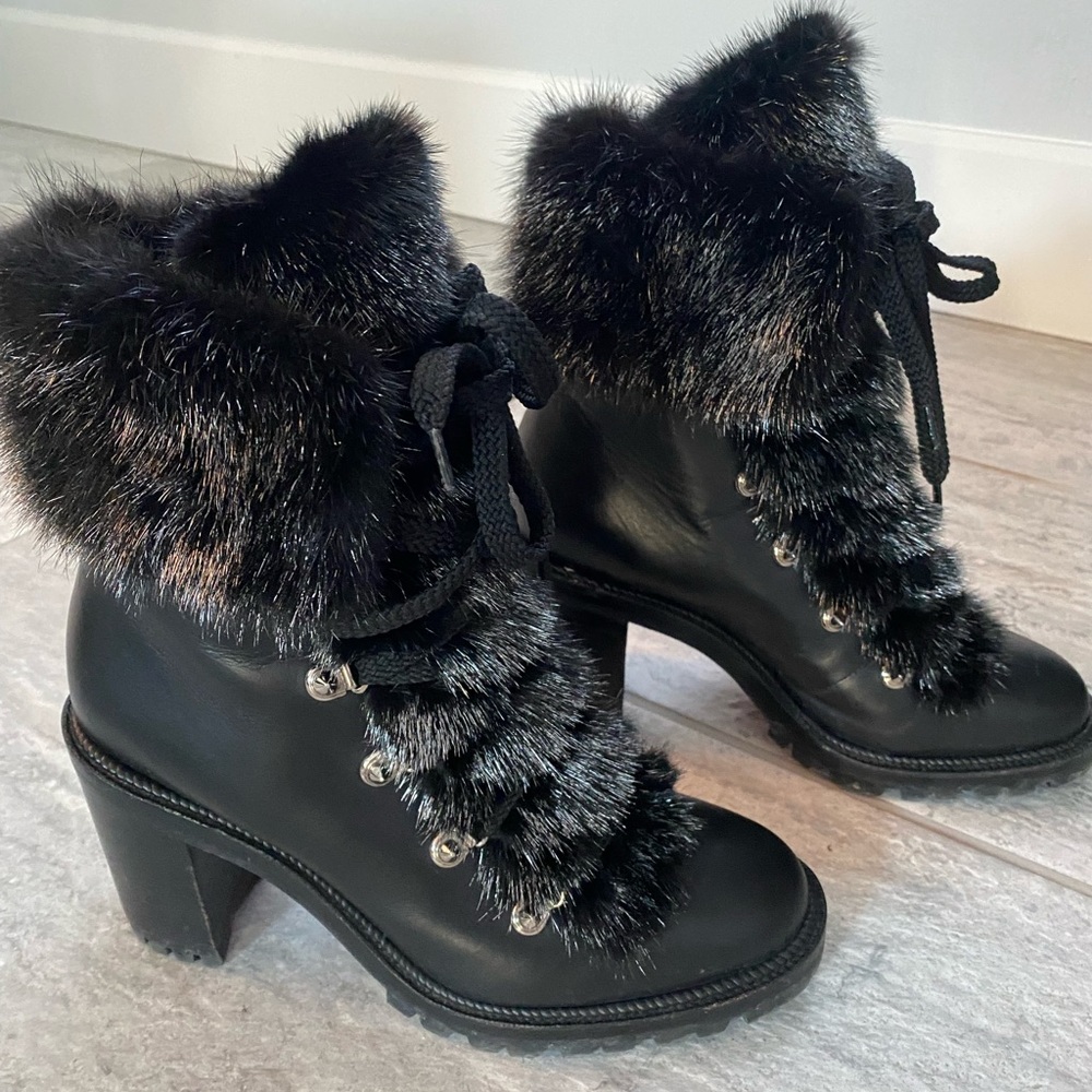 CHRISTIAN LOUBOUTIN GENUINE LEATHER BOOTS